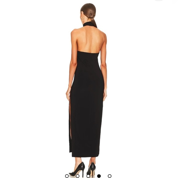 ✨HOST PICK✨NORMA KAMALI REVOLVE Halter Turtle Slit Gown - Picture 4 of 5
